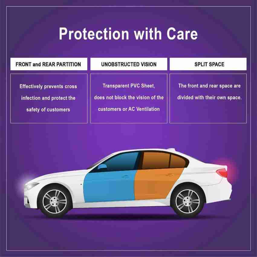 Transparent PVC Car Partition for Isolation, For Safety Purpose at