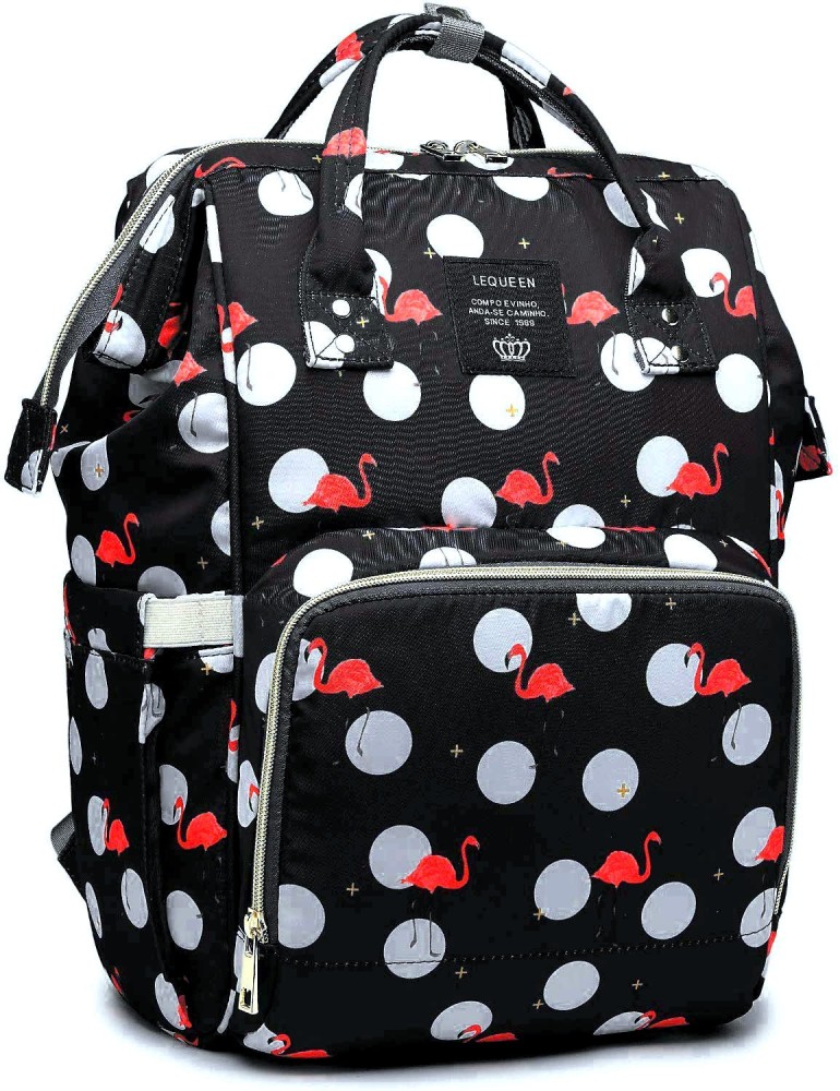 Ruicaini Black Multi-function Baby Bag Mummy Mother Diaper Bag Backpack