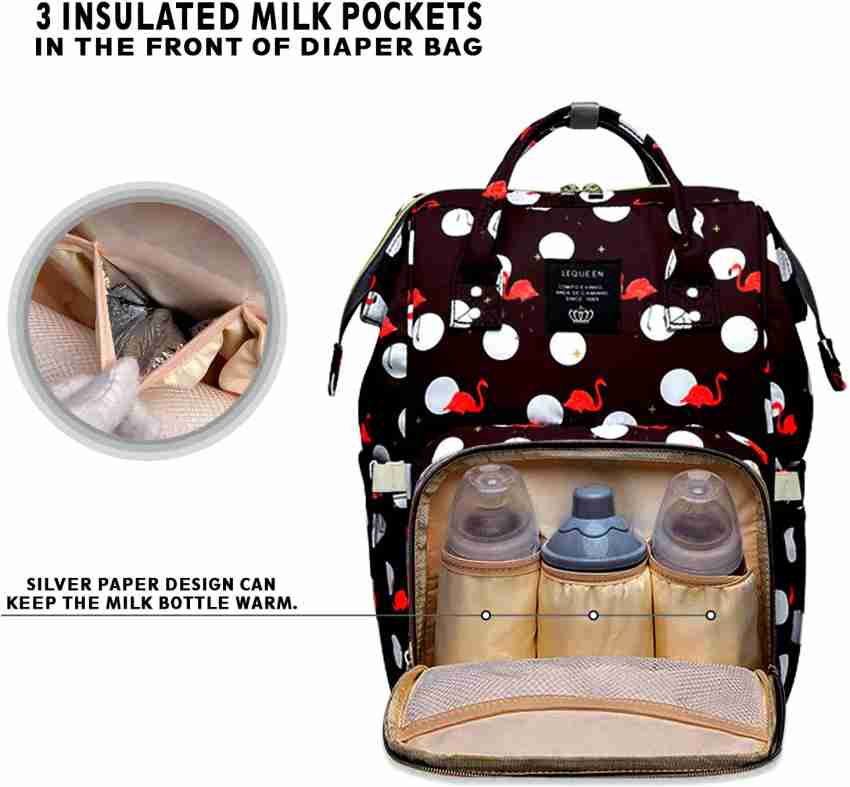MOM CARES Diaper Baby Bag Backpack Trendy Stylish Mother Travel Organizer  DIAPER BAG - Buy Baby Care Products in India