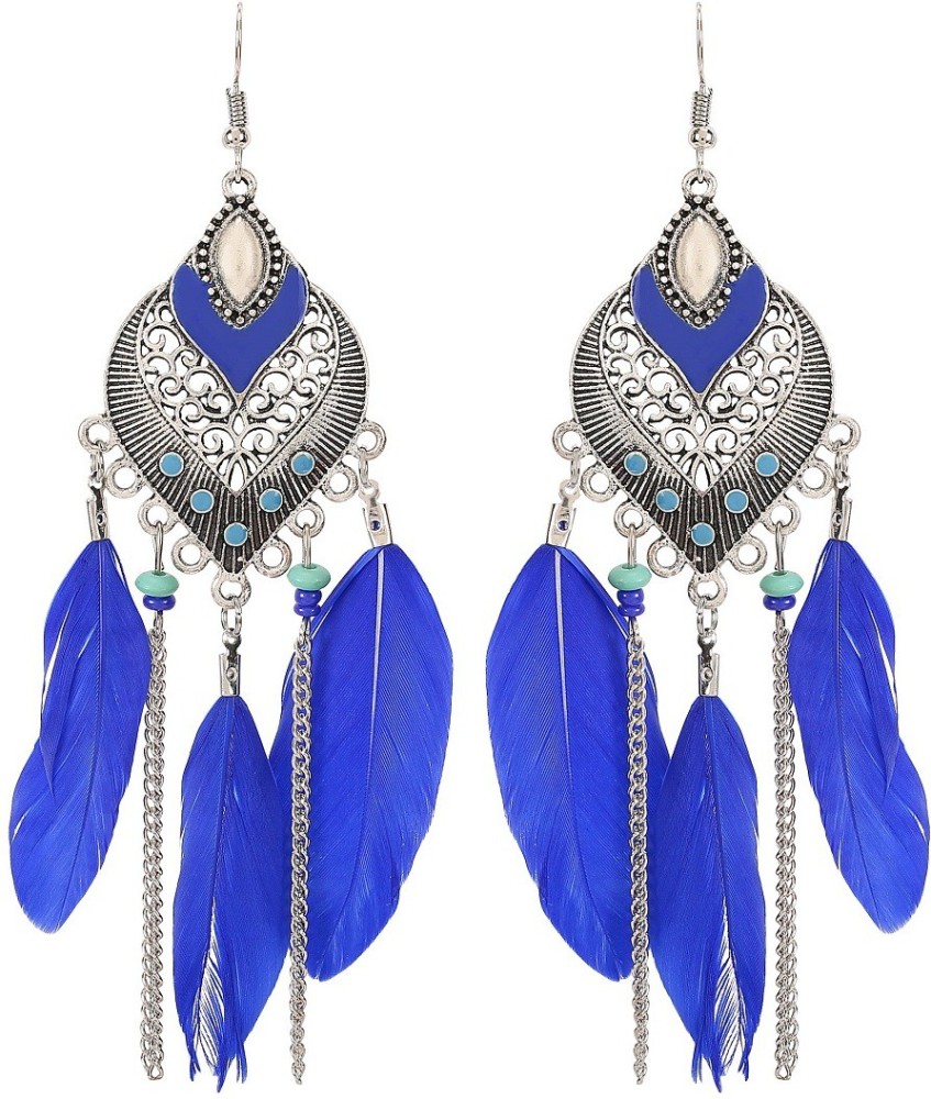 Blue earrings sale flipkart