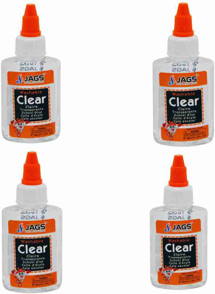 Justkraft JAGSCR203 Jags Washable Non-Toxic Clear Glue And White