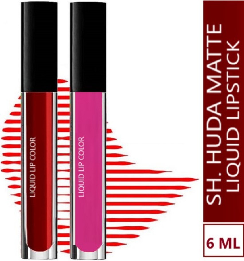 Neon Red Matte Liquid Lipstick. Magenta Red Lipstick Bright 