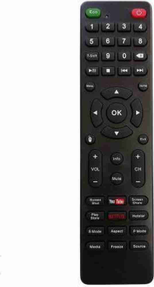 Kishore Traders COMPATIBLE REMOTE CONTROL FOR SMART LED TV REMOTE WITH  NETFLIX  FUNCTION SONY, MEPL, iAir, Wybor, BPL, Visio World VW Smart  LED Remote Controller - Kishore Traders 