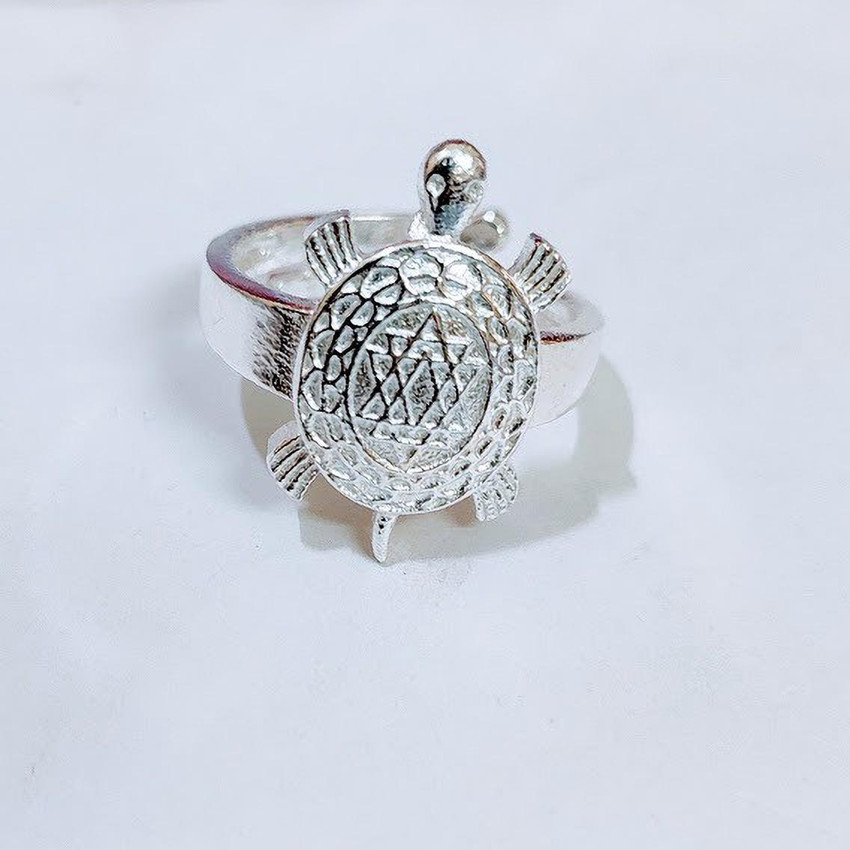 VAIBHAV Silver Plated Panchdhatu Metal Good Luck Tortoise Kachua