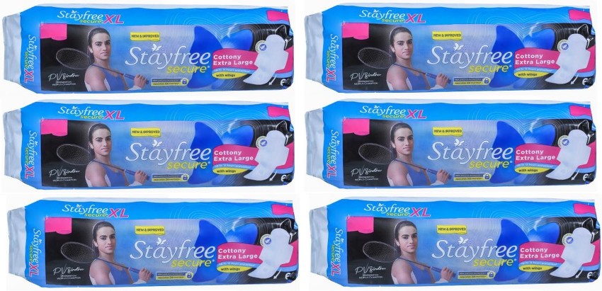 STAYFREE Extra large Dry secure Sanitary Pad 7 piece ( pack of 3 ) Sanitary  Pad, Buy Women Hygiene products online in India