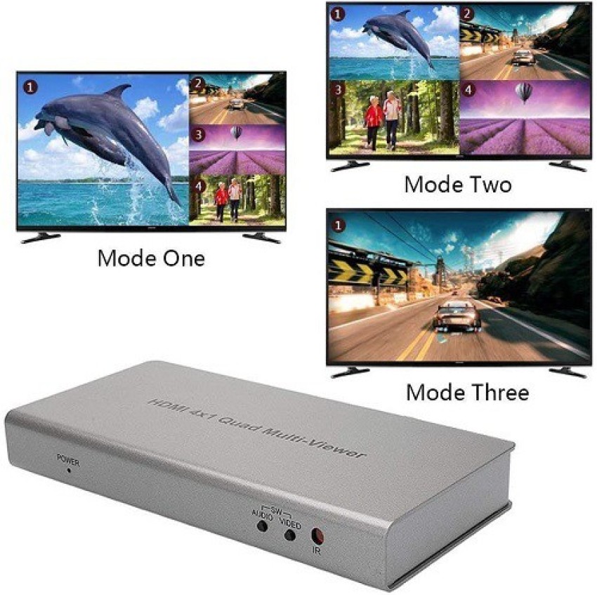 HDMI Multiviewer 4K 4X1 HDMI quad viewer 4 in 1 HDMI Multi-viewer seamless hdmi  switcher