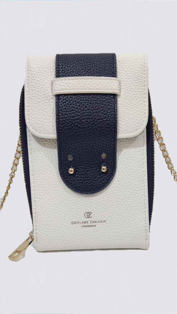 Buy Oriflame Sweden Girls White Black Blue Sling Bag White