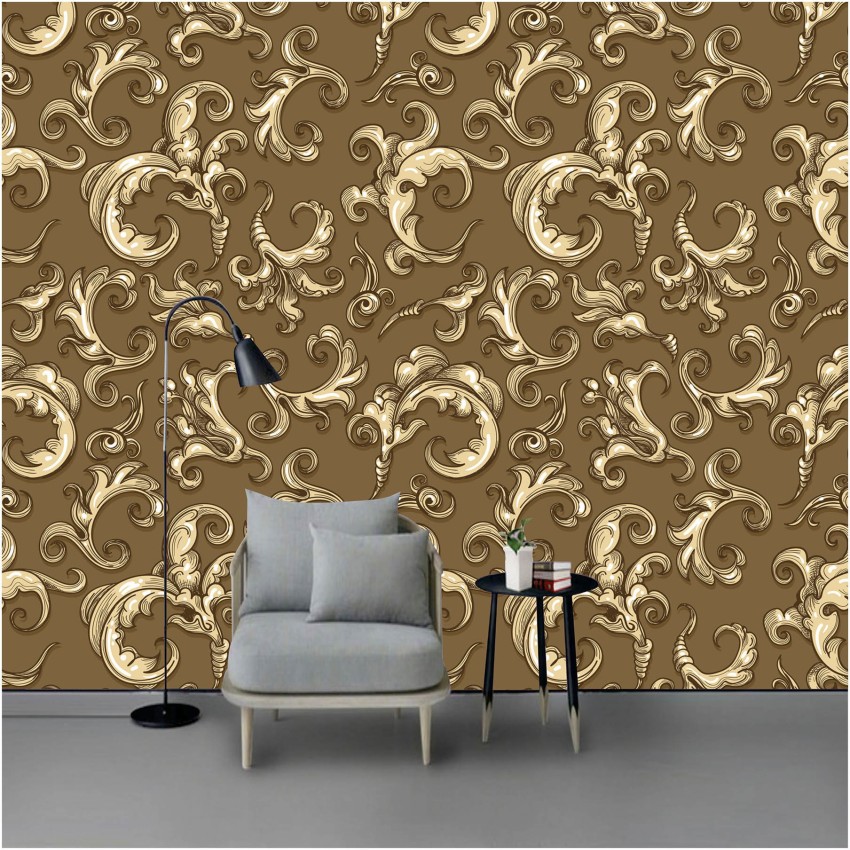 PVC Walls Printed Designer Wallpaper Size 50 Square Feet