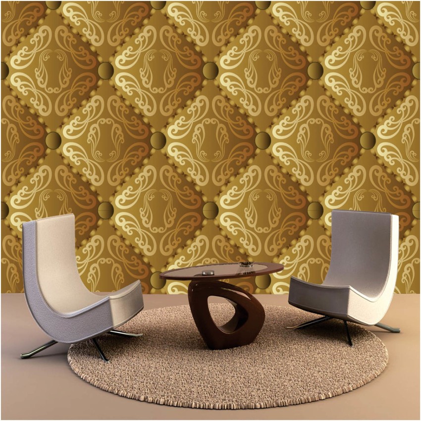 Buy JZHOME 7266 Geometric Pattern Wallpaper Rolls GoldBrown Embossed  Wall Paper Murals Bedroom Living Room Hotels Wall Decoration 208 x 328ft  Online at desertcartINDIA