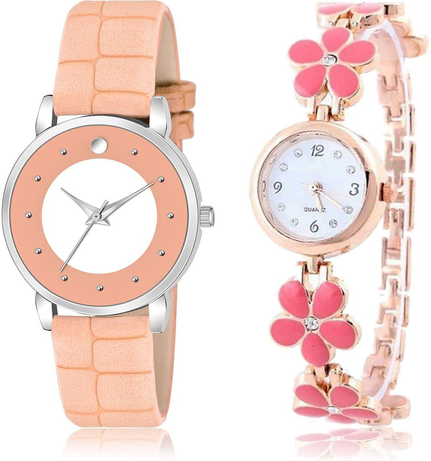 NIKOLA combo watch Analog Watch For Women Buy NIKOLA combo watch Analog Watch For Women Brand New Chronograph Flower 2 Watch Combo For Girls And Women GM337 G461 Online
