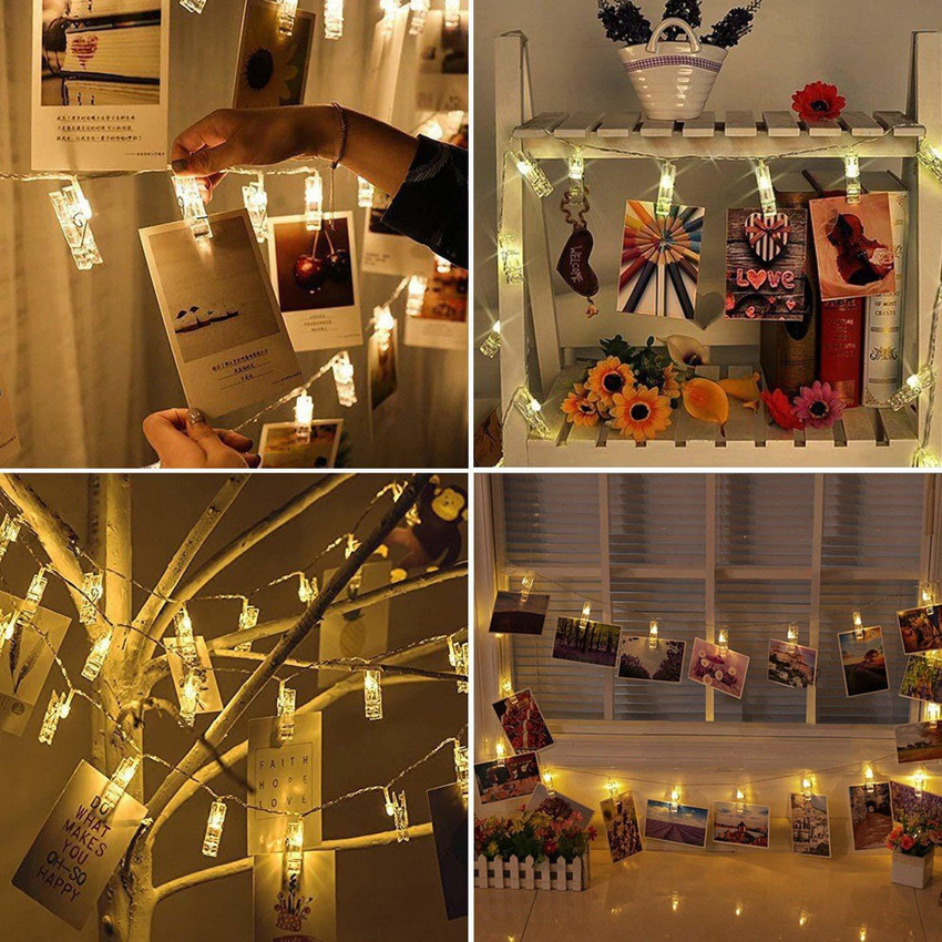 Photo clip shop lights for decoration