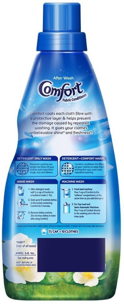 Comfort Lily Fresh Fabric Conditioner, 860ml Bottle at Rs 200/piece in  Chennai