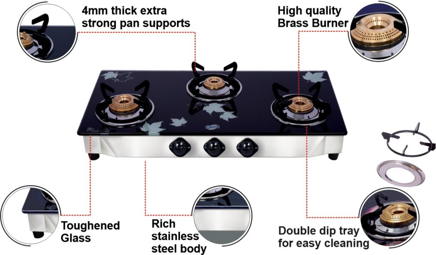 jyoti glass top gas stove