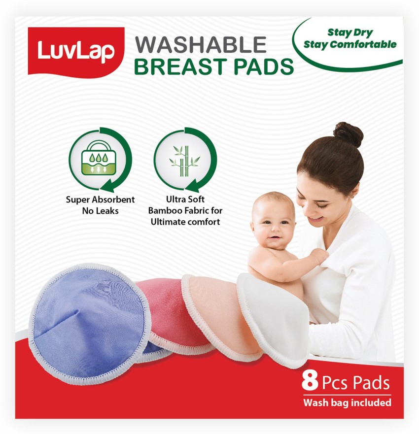 Buy EcommerceHub Reusable Washable Nursing Breast Pads -6 Pcs with