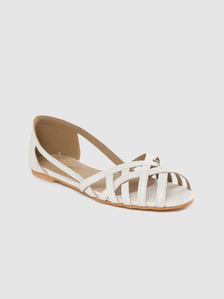 Womens white closed online toe sandals