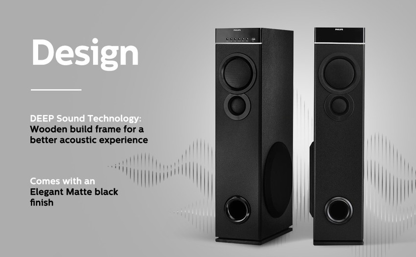 PHILIPS SPA9080B 94 80 W Bluetooth Tower Speaker
