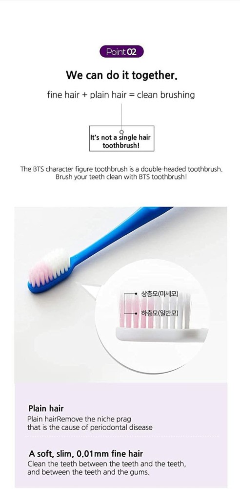  [BTS Official Merchandise] Fans Gift - K-Pop Idols Goods - BTS  Character Figure Toothbrush with Convenient Magnetic Holder (RM) : Health &  Household