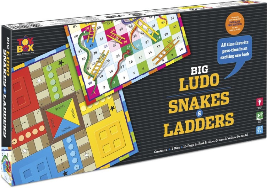 Buy Zhirk Ludo and Snakes & Ladders Big-Premium Multicolour Board