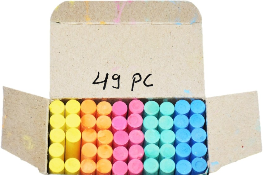 gofii colourfull chalk 49 piece na colour chalk Price in India