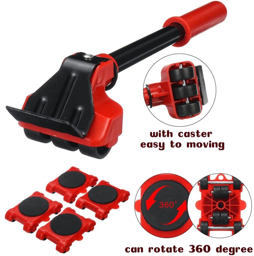 Heavy Furniture Movers Sliders Roller Shifter with 3 Wheels Easy Moving Tool