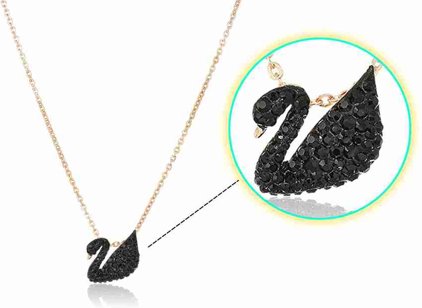 Black swan swarovski necklace cheap