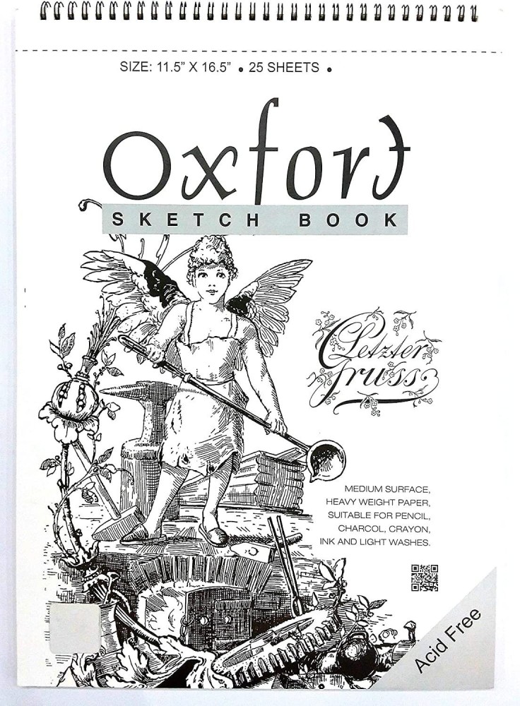 SKYGOLD 11.5X16.5 50 SHEETS 140GSM ANUPAM OXFORD SKETCH BOOK FOR ARTISTS  (WHITE) Sketch Pad Price in India - Buy SKYGOLD 11.5X16.5 50 SHEETS 140GSM  ANUPAM OXFORD SKETCH BOOK FOR ARTISTS (WHITE) Sketch