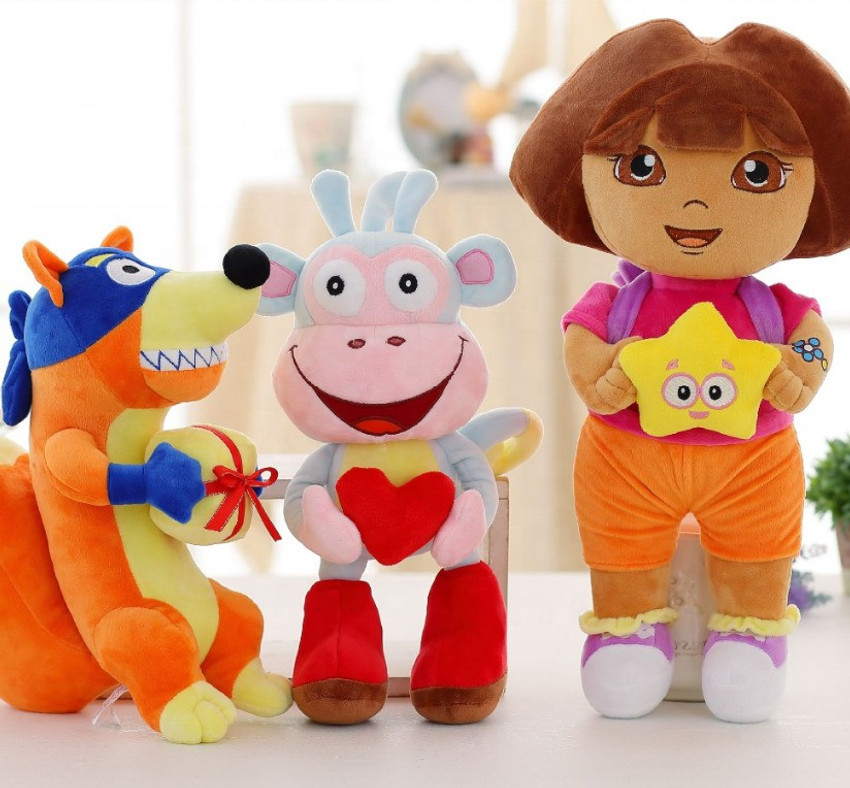 Kanthan Dora The Explorer Doll Cartoon Character Soft Plush Stuffed Toys for Kids Boys and Girls for Birthday Valentine s Day Other Occasions Gifts 42 cm Dora The Explorer Doll
