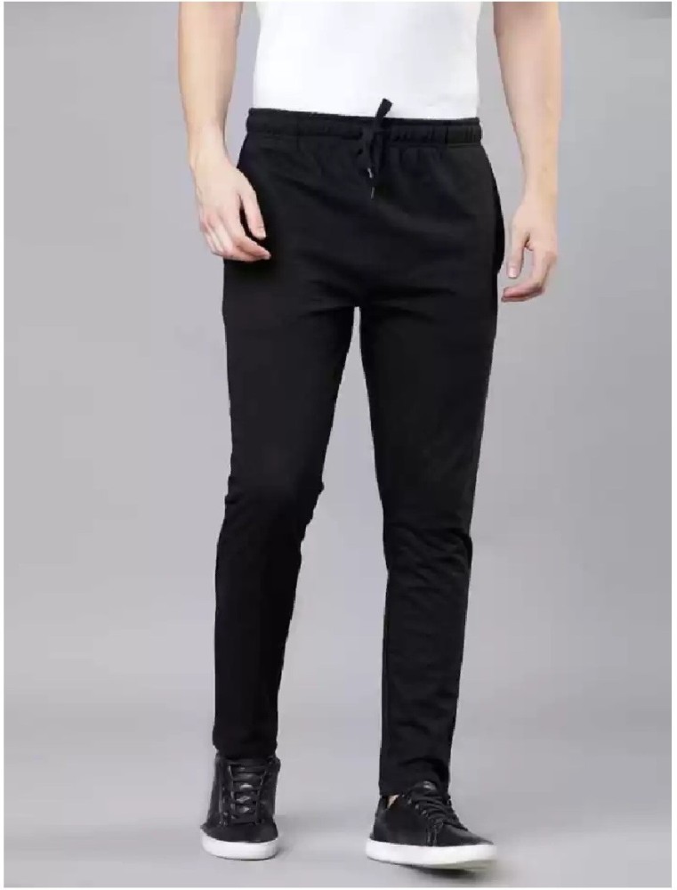 Plain black best sale track pants