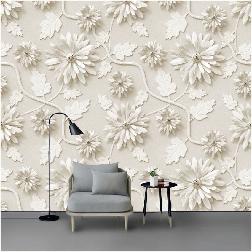 HD PRINT House Floral Wallpaper Self Adhesive Wall Sticker for Home Decor  Living Room Bedroom Hall Kids Room Play Room PVC Vinyl Water Proof742  96 X 16 INCH  Amazonin Home Improvement