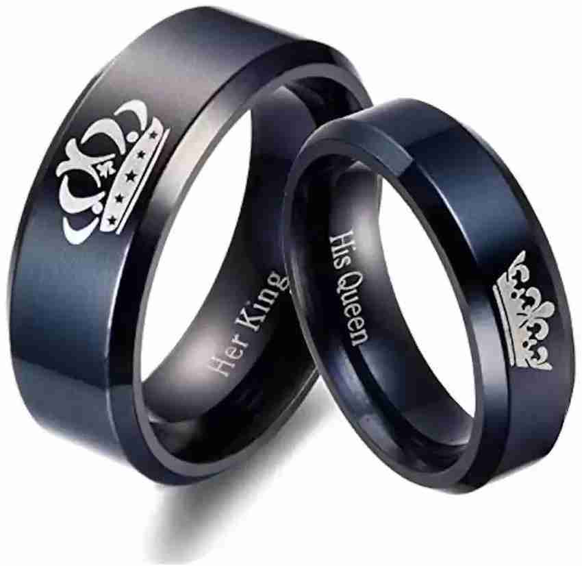 His queen and top her king rings
