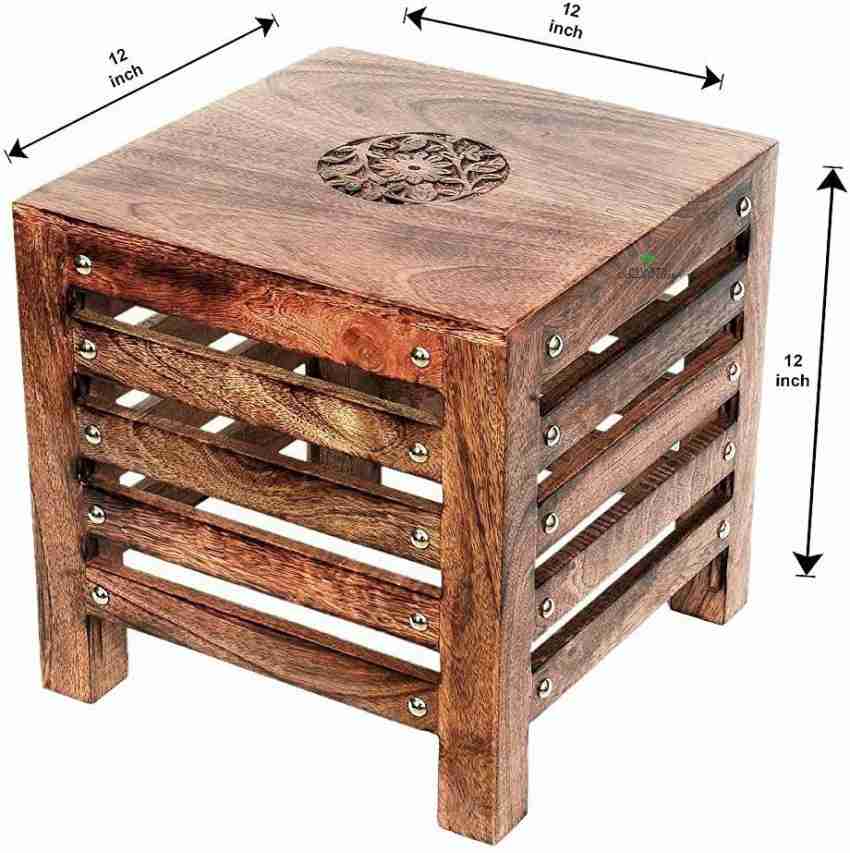 12 inch deals wooden stool