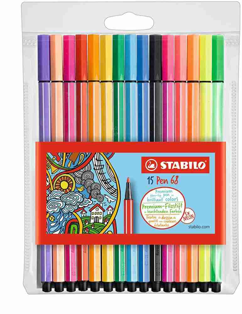 Stabilo Pen 68 Fan Edition Rollerset da 25 Colori Assortiti