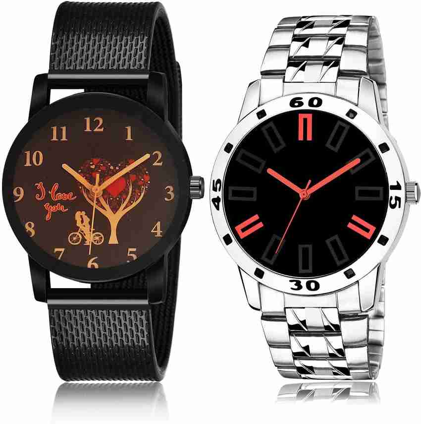 TIMENTER combo watch Analog Watch For Men Buy TIMENTER combo watch Analog Watch For Men Treading High Quality I Love You And Chain 2 Watch Combo For Boys And
