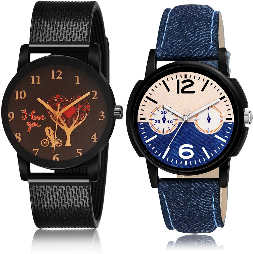 TIMENTER combo watch Analog Watch For Men Buy TIMENTER combo watch Analog Watch For Men Classical Collection I Love You 2 Watch Combo For Boys And men BRM17 B10
