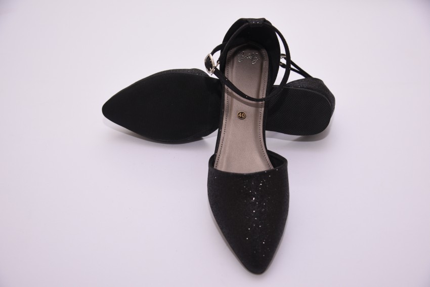 B&B ladies footwear Women Black Flats - Buy B&B ladies footwear
