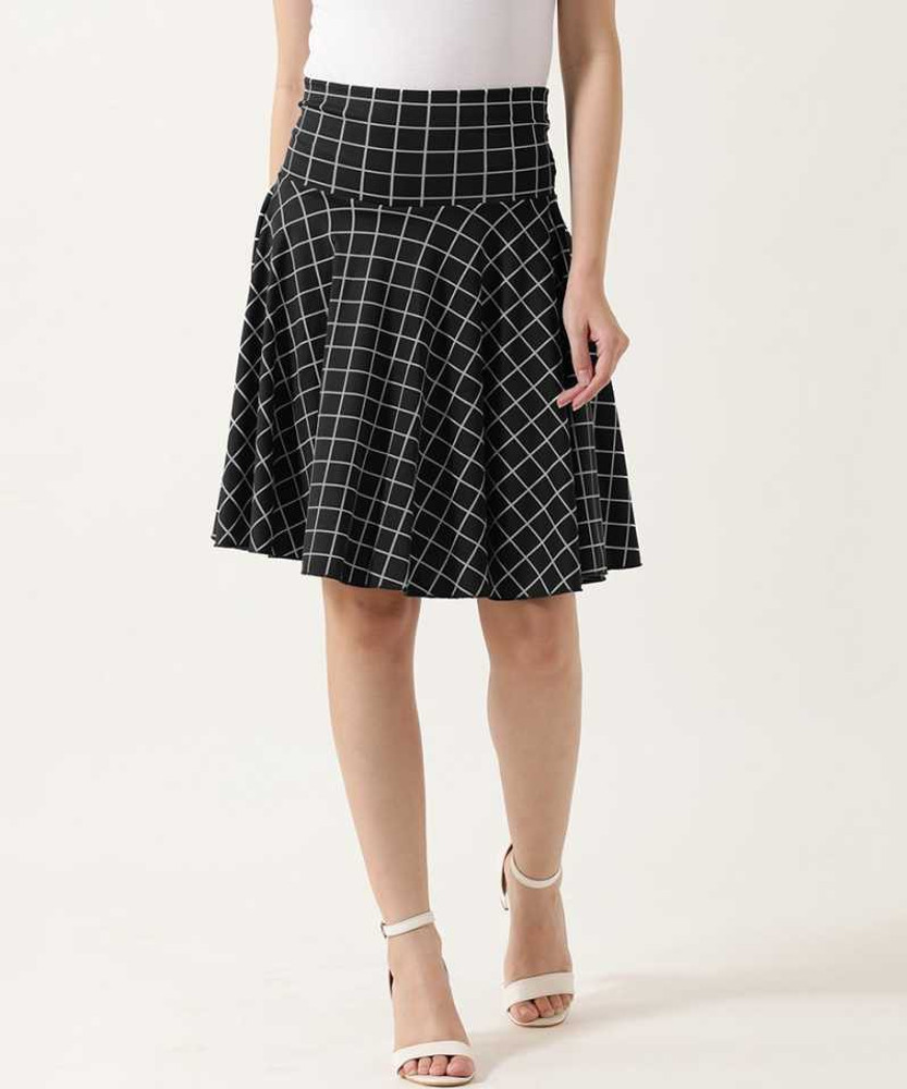 Heaven Gril Checkered Women Regular Black White Skirt Buy Heaven Gril Checkered Women Regular Black White Skirt Online at Best Prices in India Flipkart