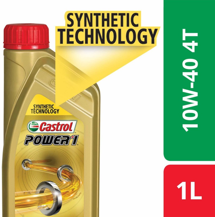 Castrol POWER 1 Racing 4T 10W-40 SN MA-2 Fully Synthetic Motorcycle Engine  Oil