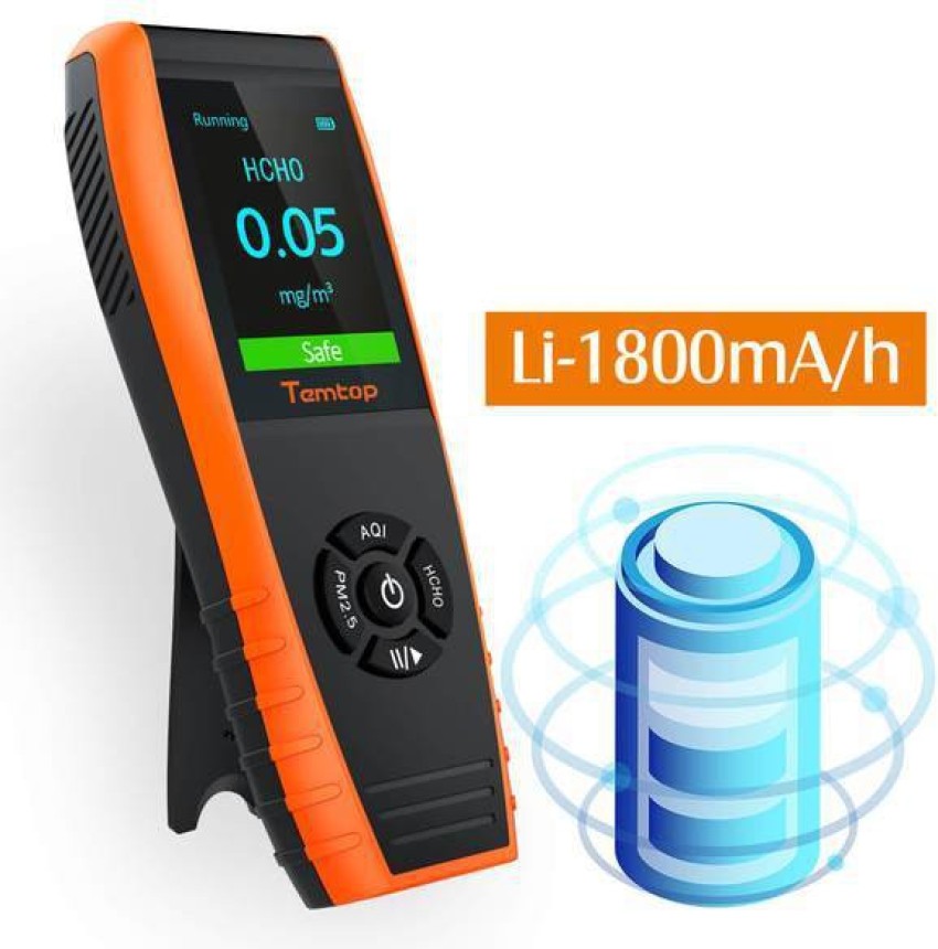 Temtop LKC-1000E PM2.5 PM10 Air Quality AQI Monitor HCHO(formaldehyde)  Particles AQI Detector