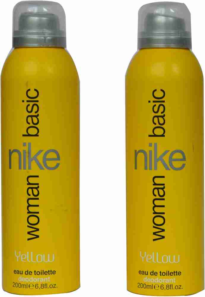 NIKE Basic Women Yellow Pack of 2 Deodorant Spray For Women