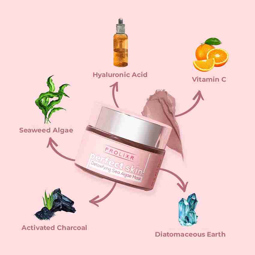 Prolixr Detoxifying Sea Algae Face Mask Pore Tightening All Skin