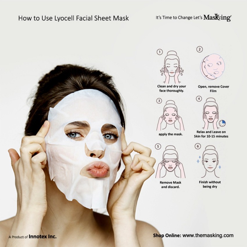 MasKing Beauty Facial Sheet Mask for Skin Glowing, Brightening, Lightening,  Regenerating & Nourishing for Women & Men Combo Pack of 5