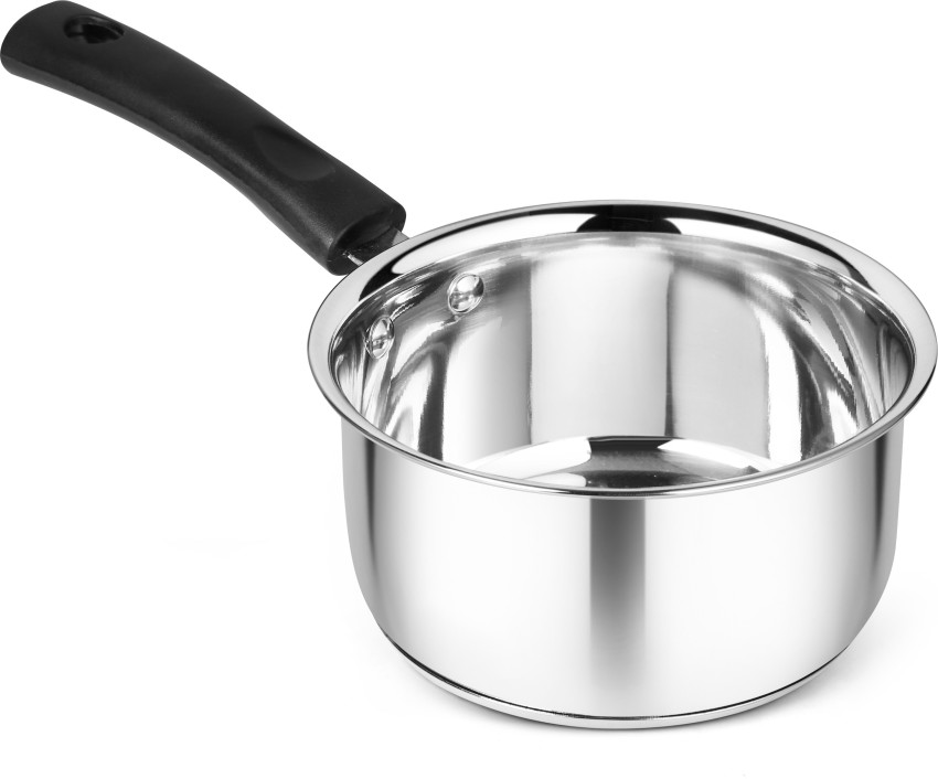 Classic Essentials Stainless Steel Multipurpose Sauce Pan for Kitchen,  Restaurant Cooking & Heat Proof Handle,Rust Resistant & Dishwasher Safe (16  cm