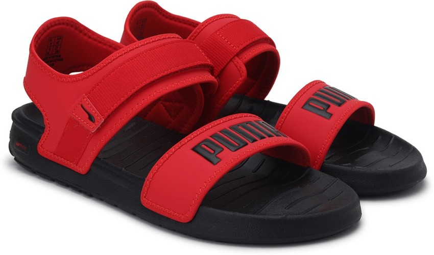 Puma red best sale flip flops