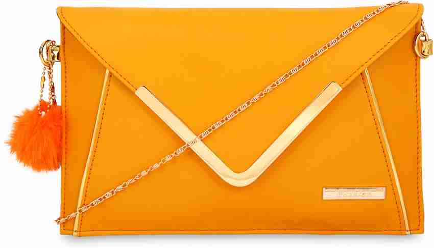 Orange outlet evening bag