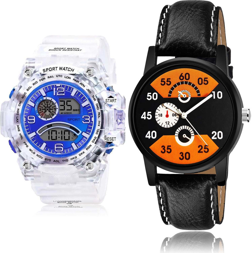 Analog digital watch clearance combo