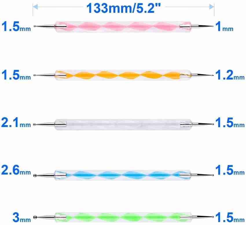 Dual End Tracing Dotting Stylus Indentation Pens For Painting Engraving NEW  5Pcs