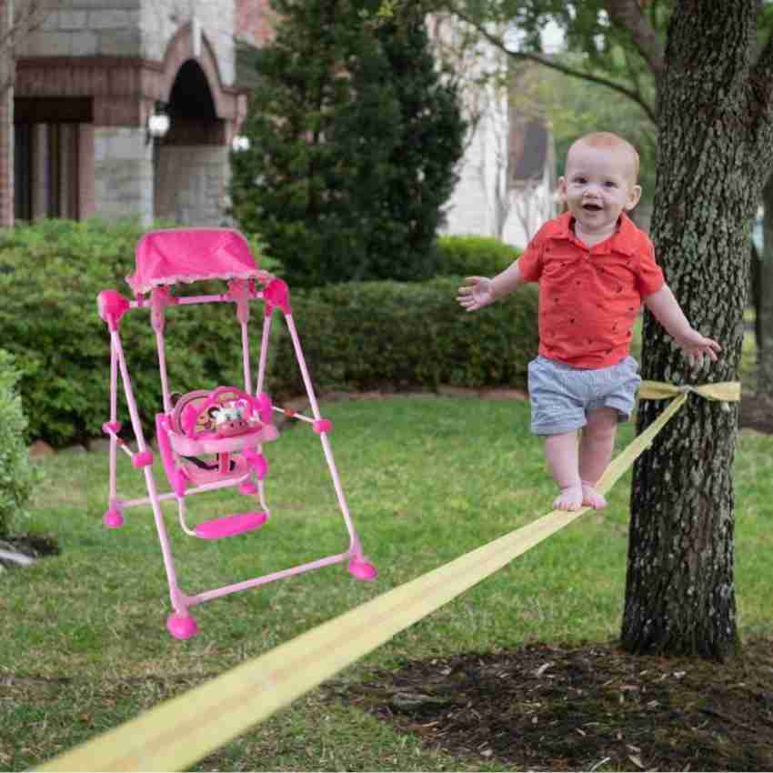 lOMESH Kids Swing Chair with Canopy Roof for 2 to 5 year old Children with  Safety Belt  Home Garden Jhula Hammock for Babies Indoor & Outdoor  Attractive and Sturdy Swing with