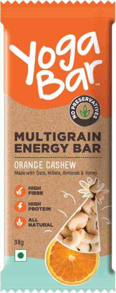 Yogabar Multigrain Orange Cashew Energy Bar Pouch Price in India - Buy  Yogabar Multigrain Orange Cashew Energy Bar Pouch online at