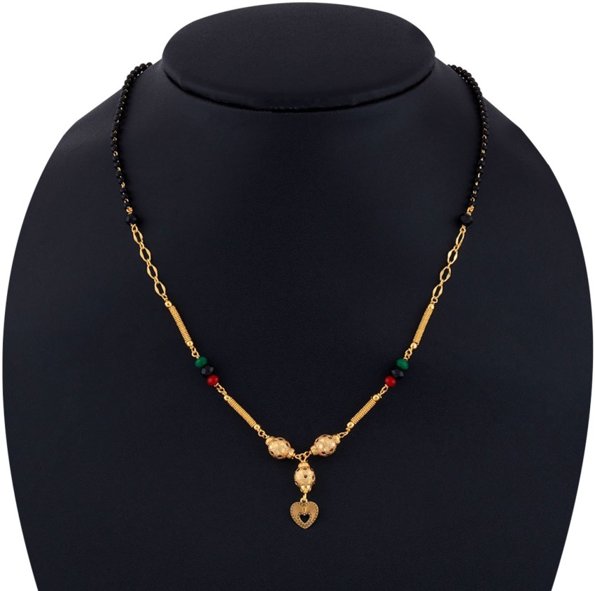 SILVER SHINE SILVER SHINE Tradtional Gold Plated Black Beads Chain Designer  Necklace Mangalsutra For Women Jewellery Alloy Mangalsutra Price in India -  Buy SILVER SHINE SILVER SHINE Tradtional Gold Plated Black Beads