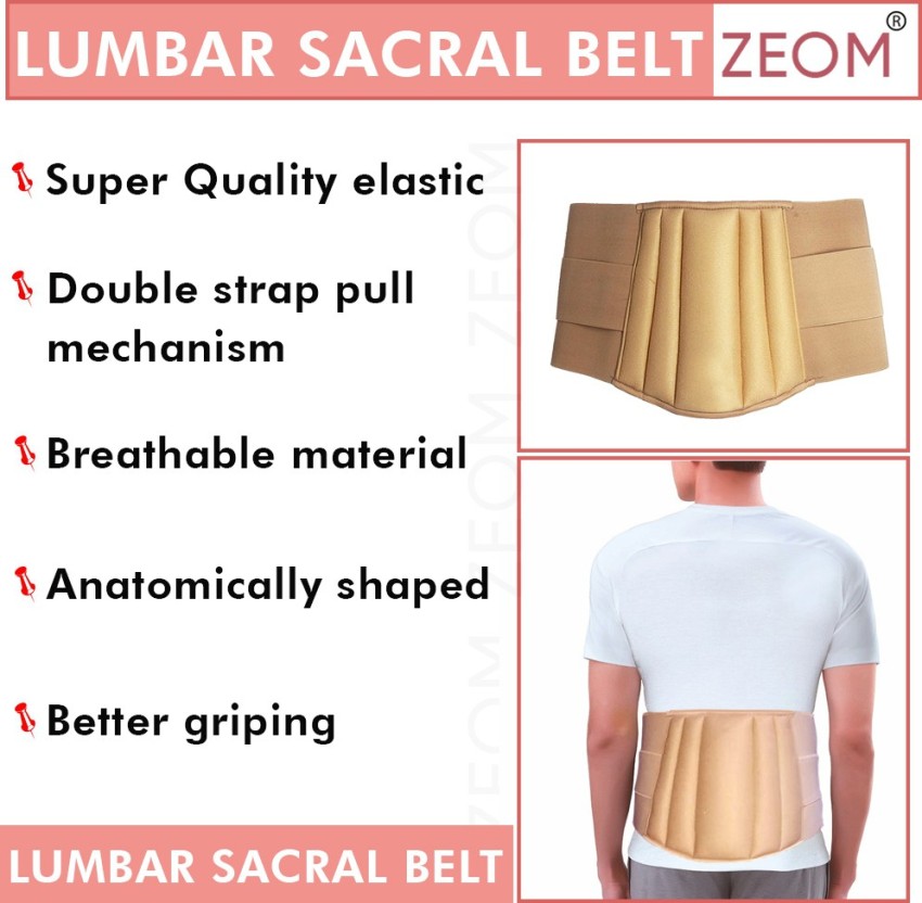 Zeom L.S. Belt for Back Pain Relief,Dual Adjustable Straps waist